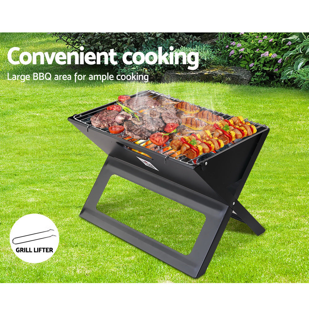 Grillz BBQ Grill Charcoal Smoker Foldable