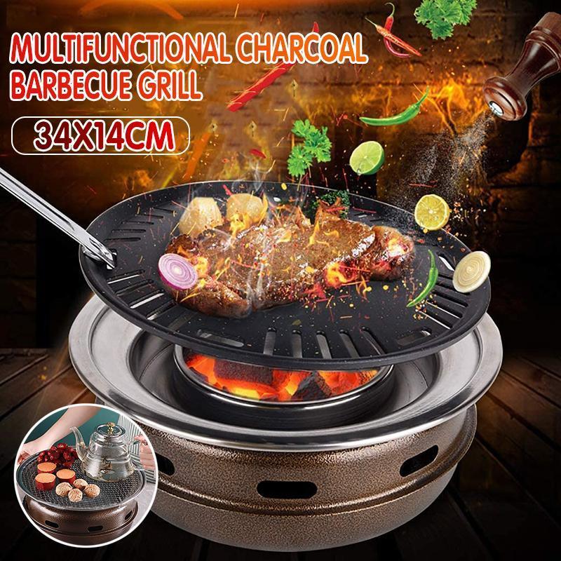 Multifunctional Charcoal Barbecue Grill Household Korean BBQ Grill Port