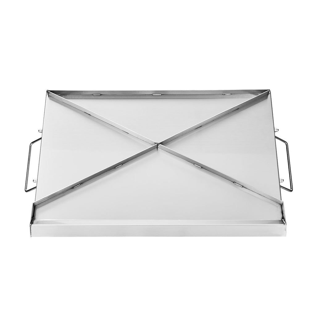 VEVOR Stainless Steel Griddle, 23x16 inch Universal Flat Top Rectangular Plate, Gas Grill Griddle for BBQ Grill, Teppanyaki, Portable Family Cookware with Handle, for Camping Tailgating Party
